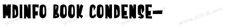 MDINFO Book Condense字体转换 MDINFO Book Condense字体转换